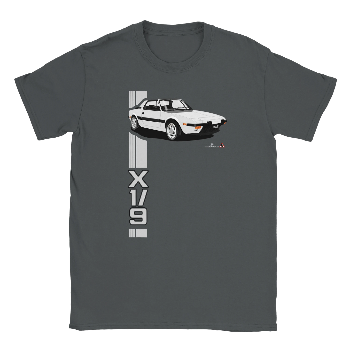 Fiat X1/9 in Silver Art T Shirt