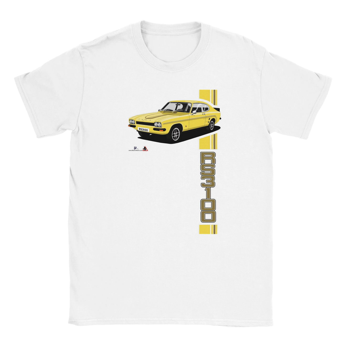 Ford Capri Mk1 RS3100 in Yellow T Shirt