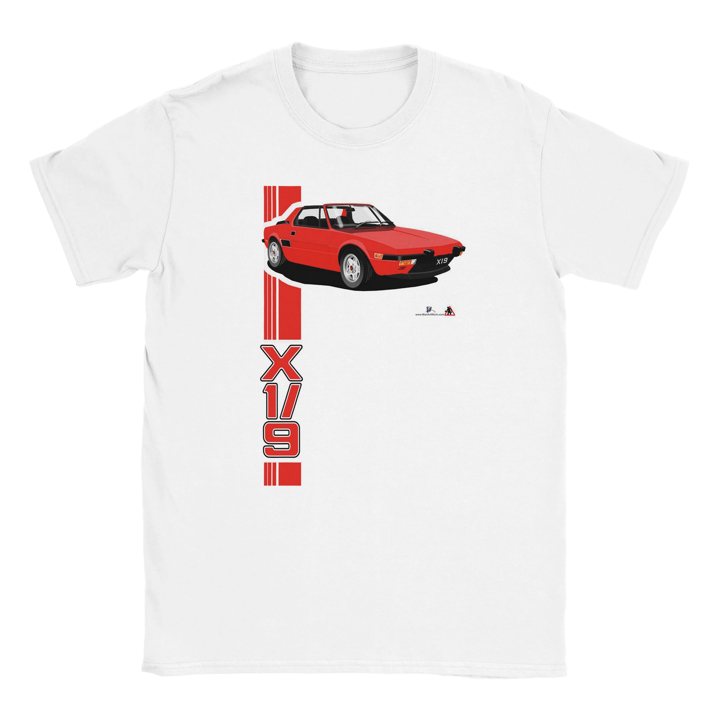 Fiat X1/9 in Red Art T Shirt