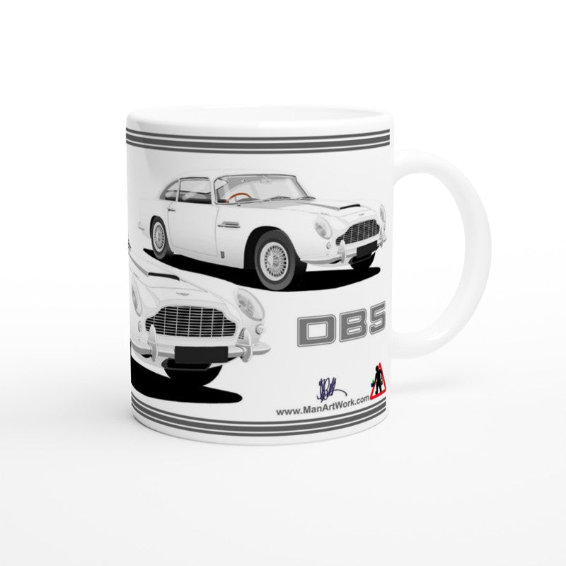 Aston Martin DB5 in White Car Mug