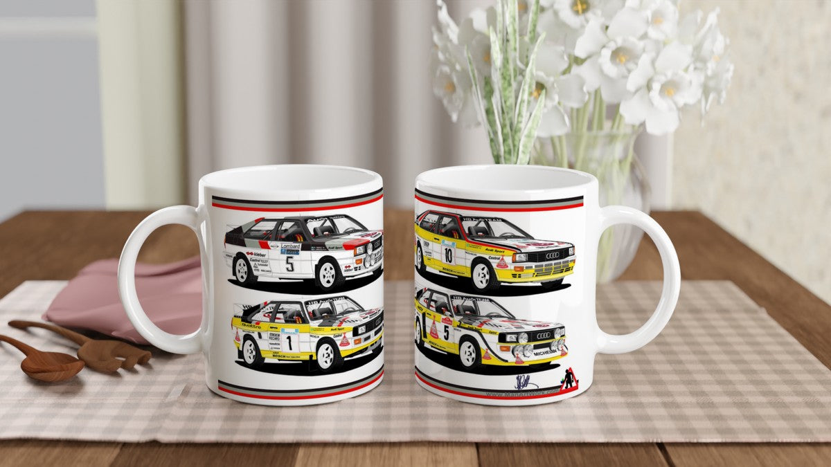 Audi Quattro Rally Car Mug