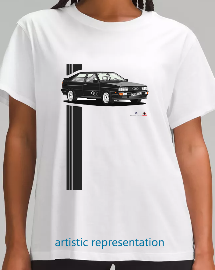 Audi Quattro in Black Art T Shirt