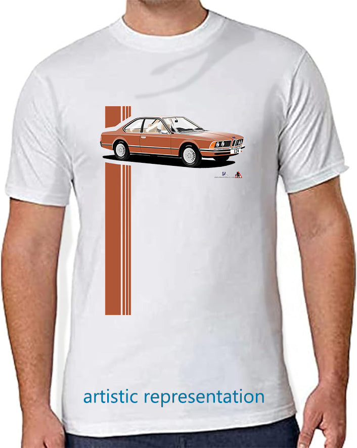 BMW 6 Series (E24) in Brown Art T Shirt