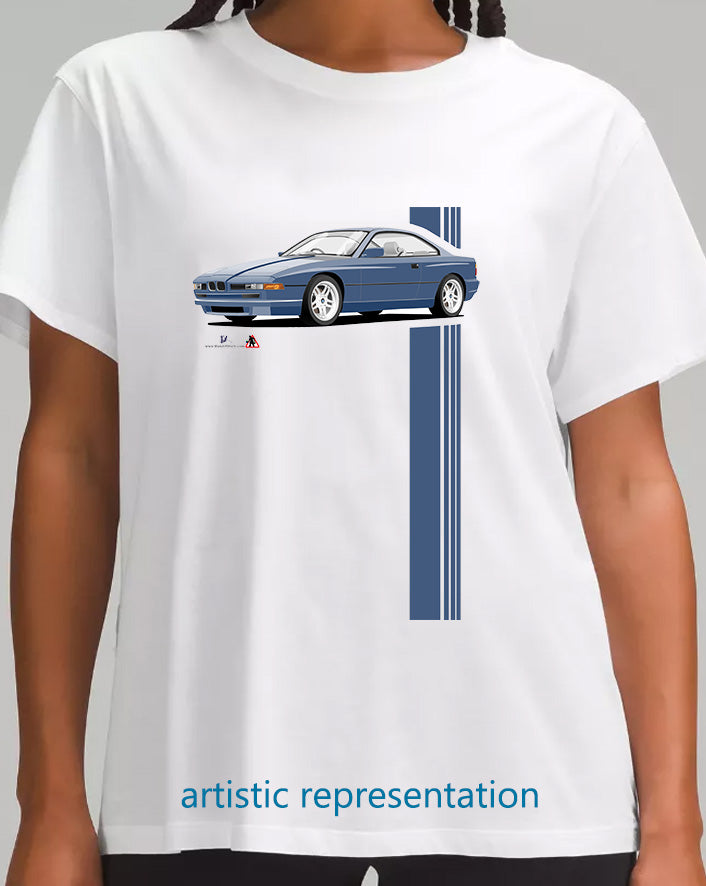 BMW 8 Series E31 in Blue T Shirt