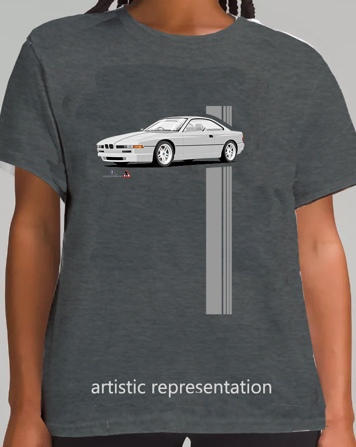 BMW 8 Series E31 in Silver T Shirt