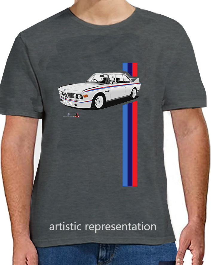 BMW CSL E9 "Batmobile" in Silver T Shirt