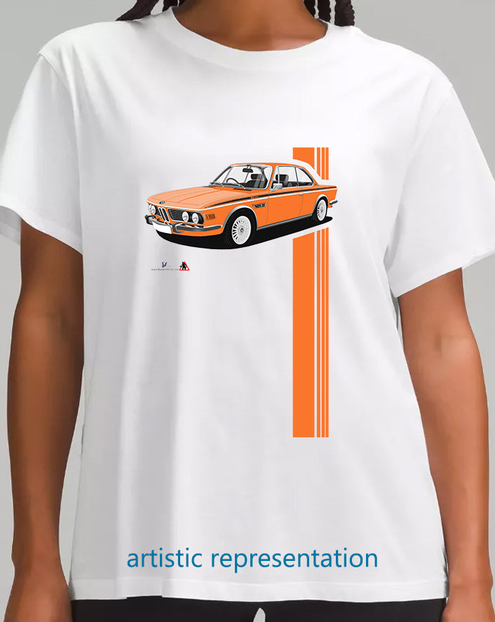 BMW CSL E9 in Orange T Shirt