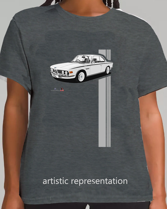 BMW CSL E9 in Silver T Shirt
