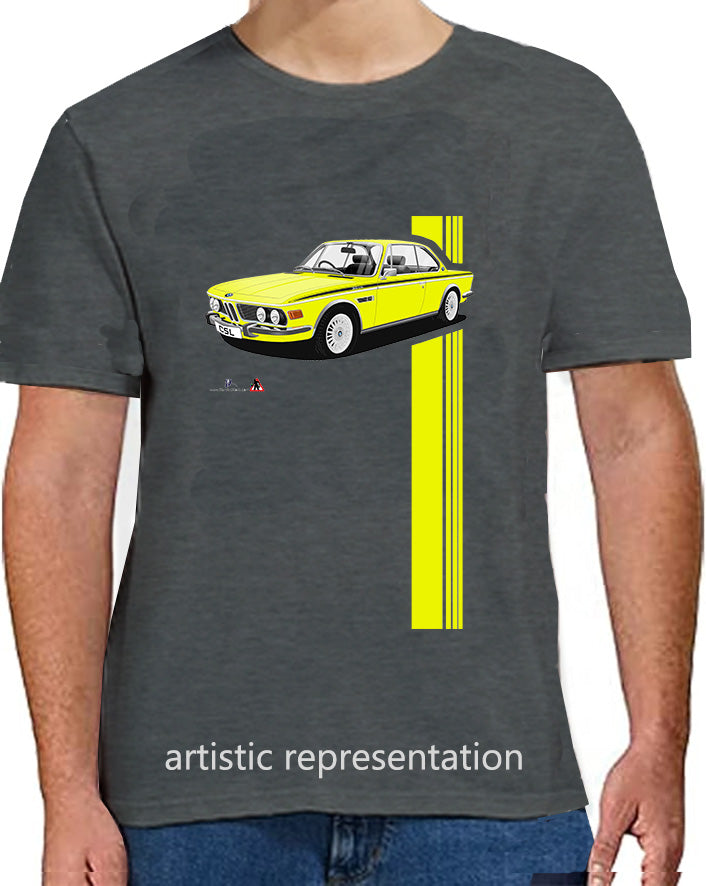 BMW CSL E9 in Yellow T Shirt