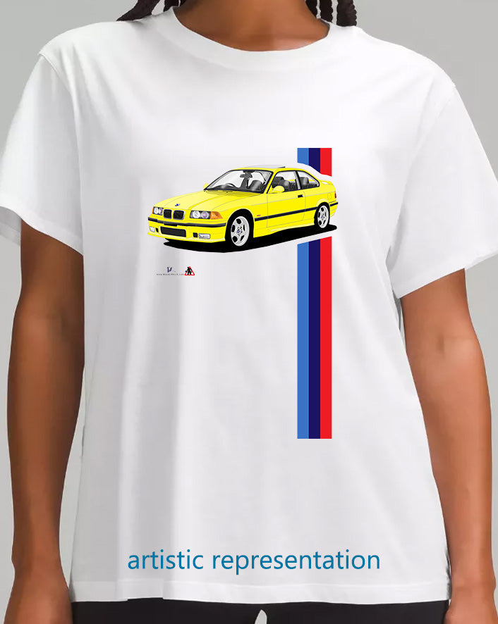 BMW M3 E36 in Yellow T Shirt