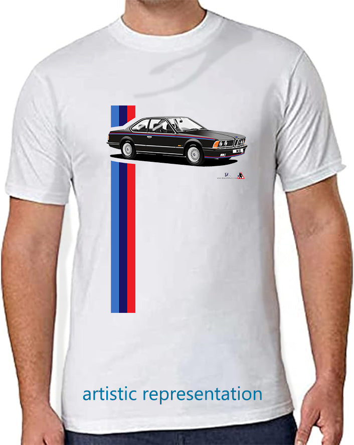BMW M6 (E24) in Black Art T Shirt