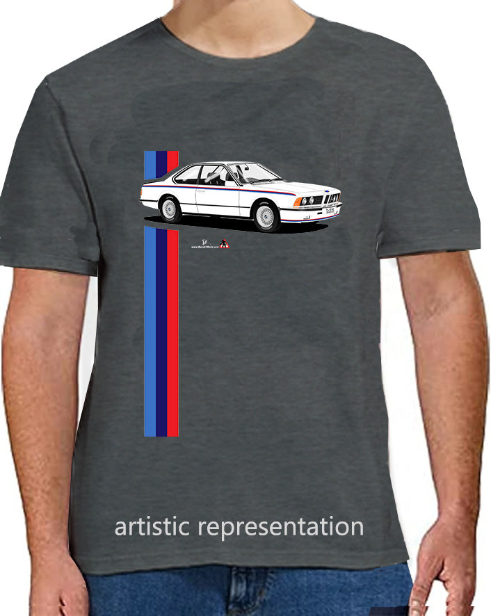 BMW M6 (E24) in White Art T Shirt