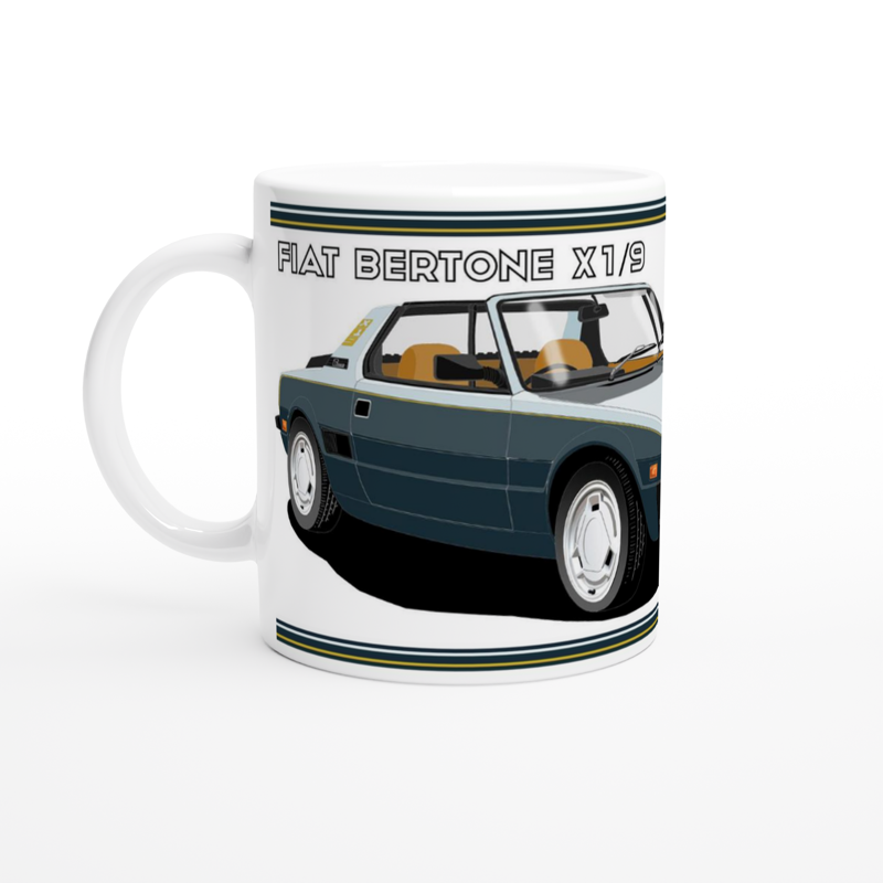 Fiat X19 Bertone twotone Blue Art Mug