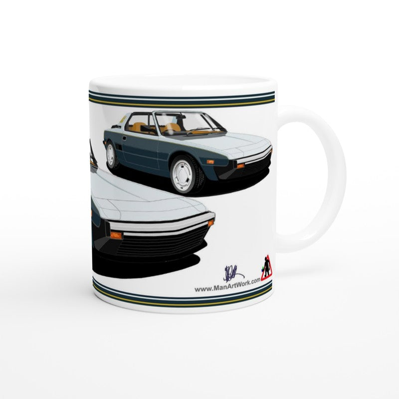 Fiat X19 Bertone twotone Blue Art Mug