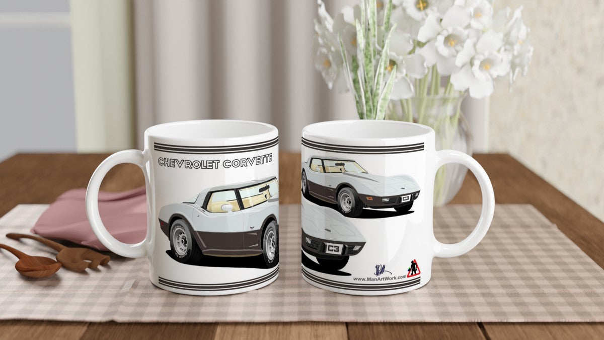 Chevrolet Corvette C3 25th Anniversary Art Mug