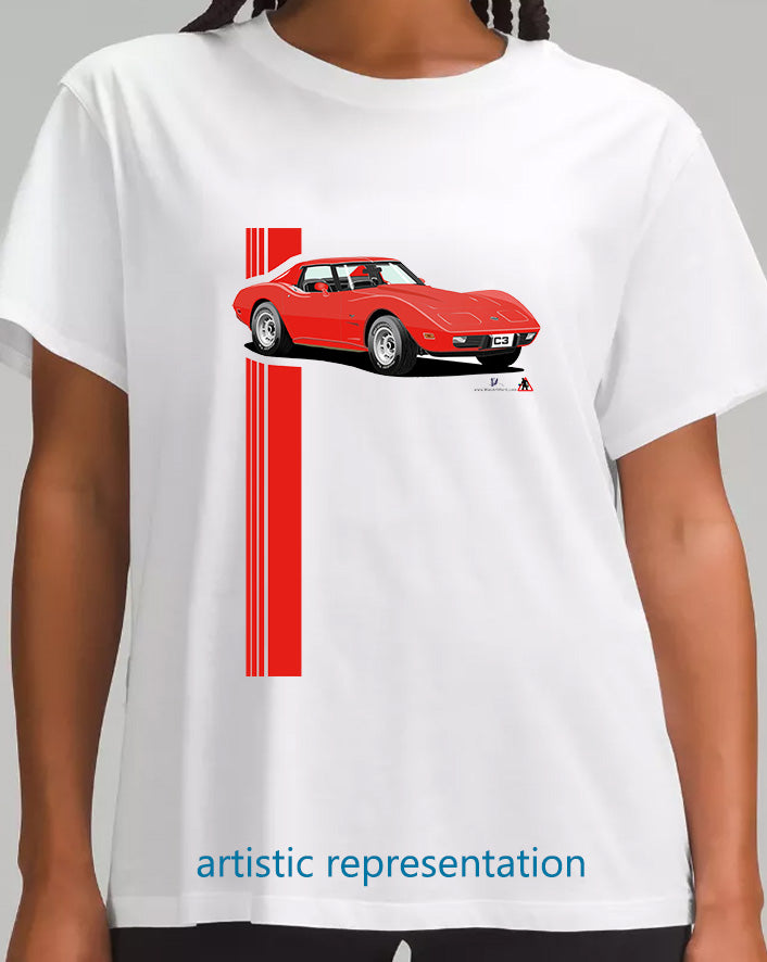 Chevrolet Corvette C3 in Red Art T Shirt