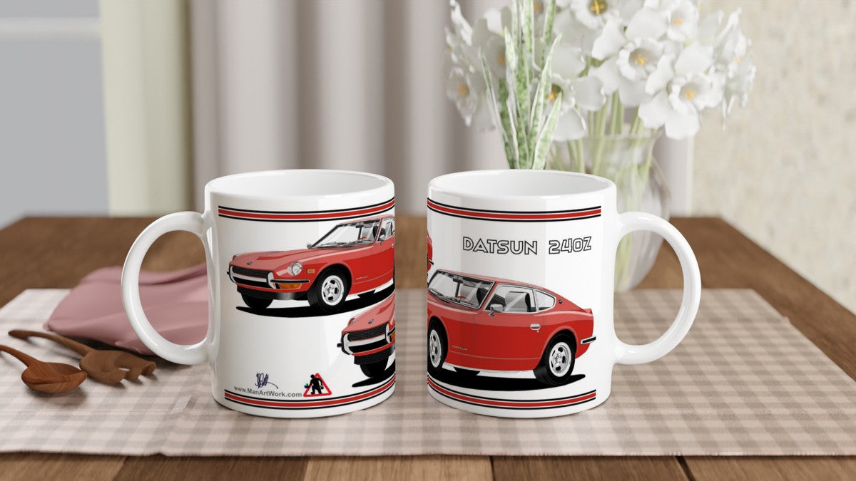 Datsun 240Z in Red Art Mug