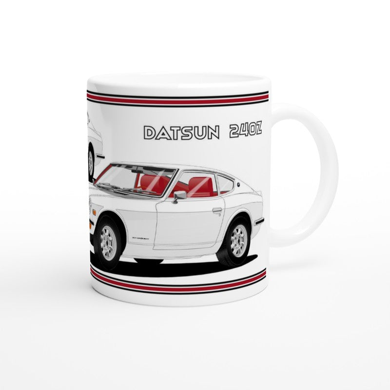 Datsun 240Z in White Art Mug