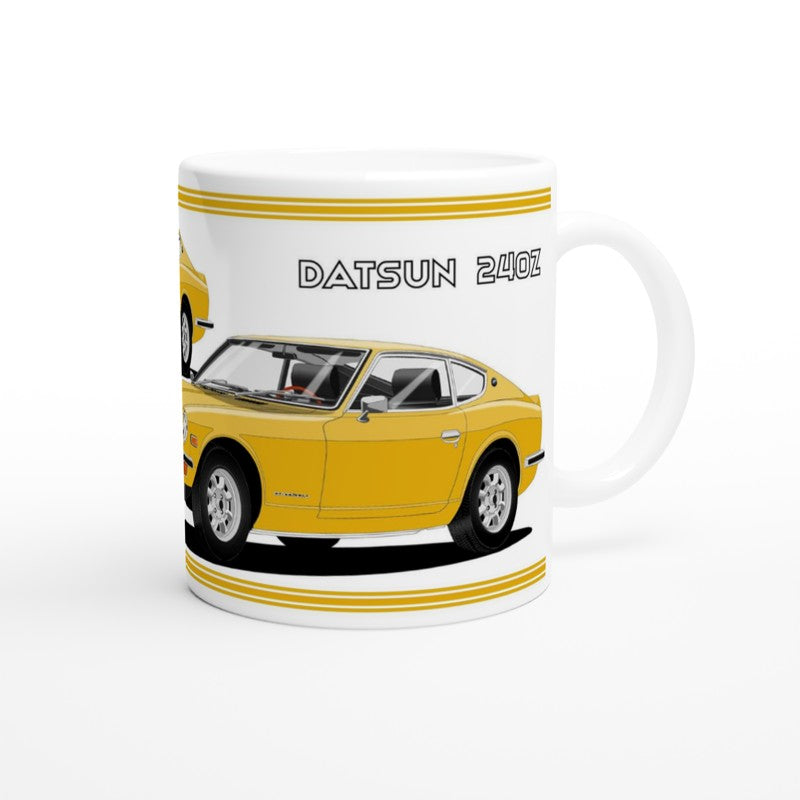 Datsun 240Z in Yellow Art Mug