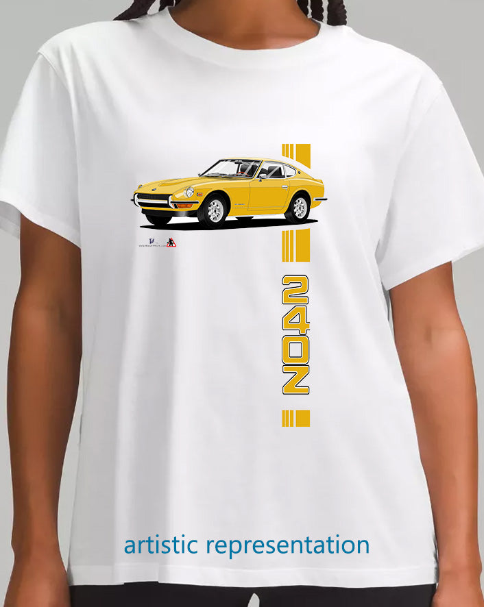 Datsun 240Z in Yellow T Shirt