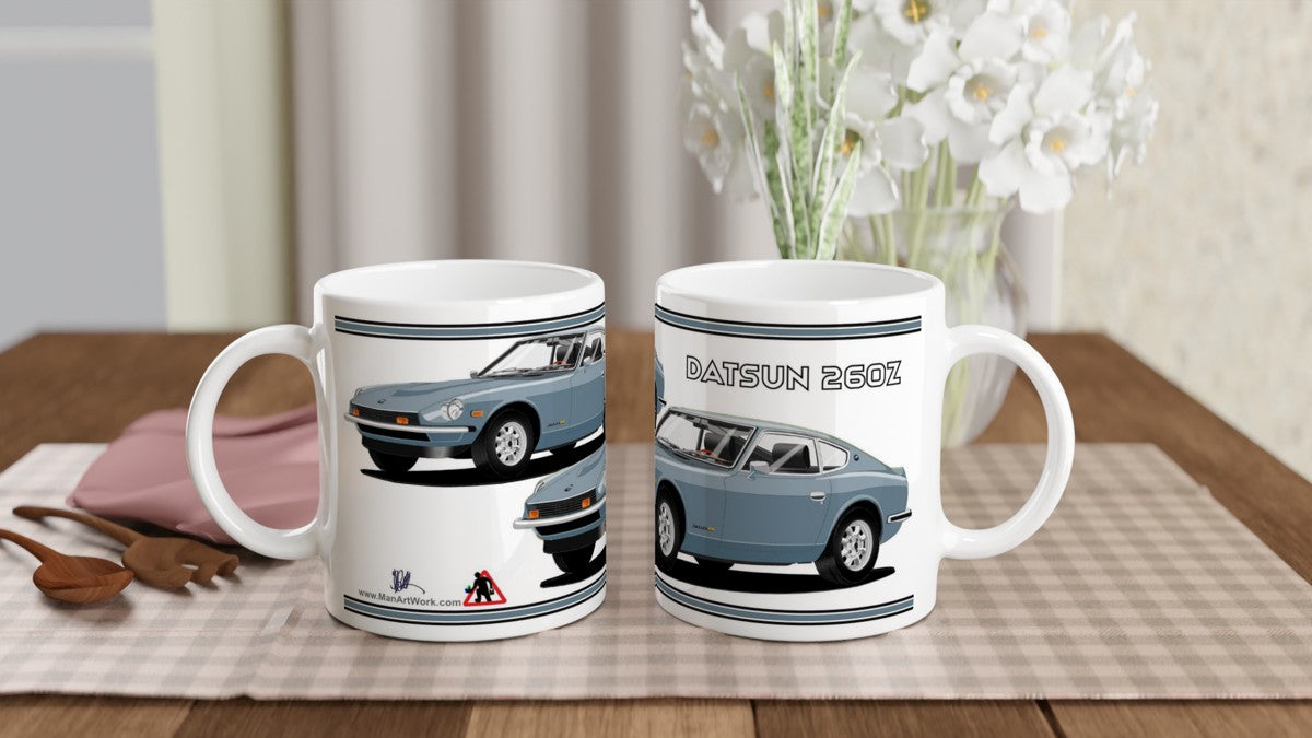 Datsun 260Z in Blue Art Mug
