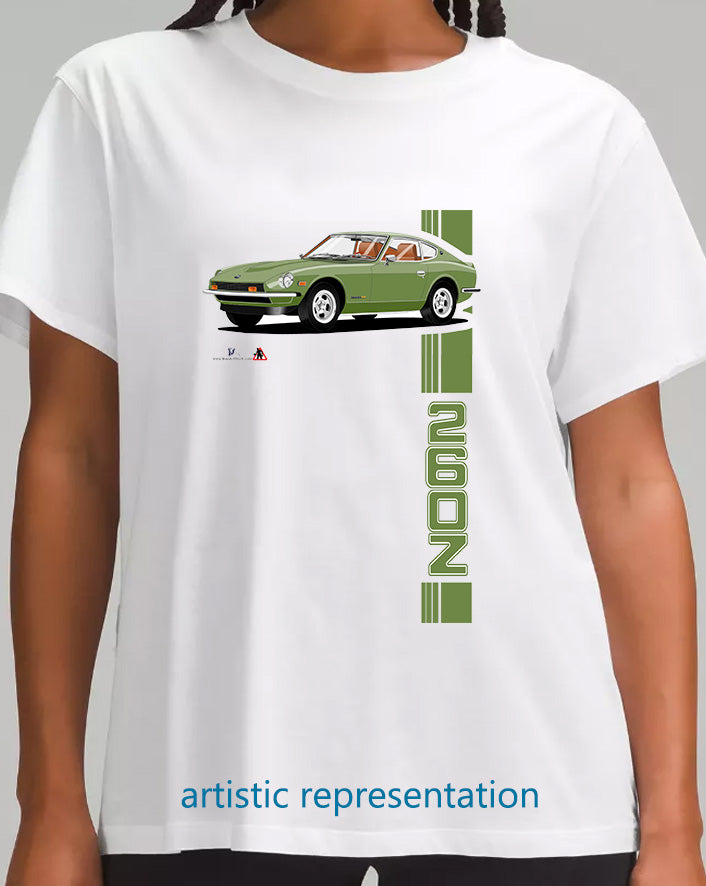 Datsun 260Z in Green Art T Shirt