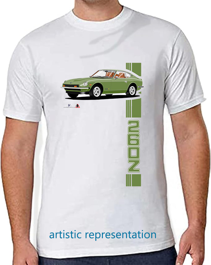Datsun 260Z in Green Art T Shirt