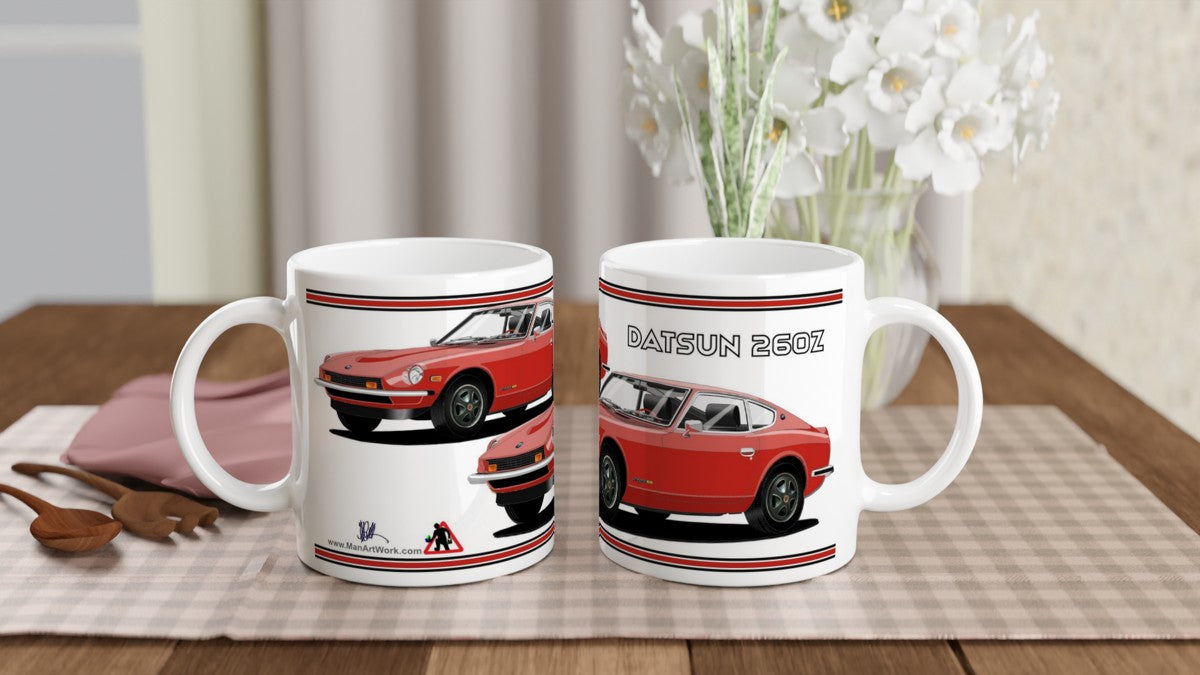 Datsun 260Z in Red Art Mug