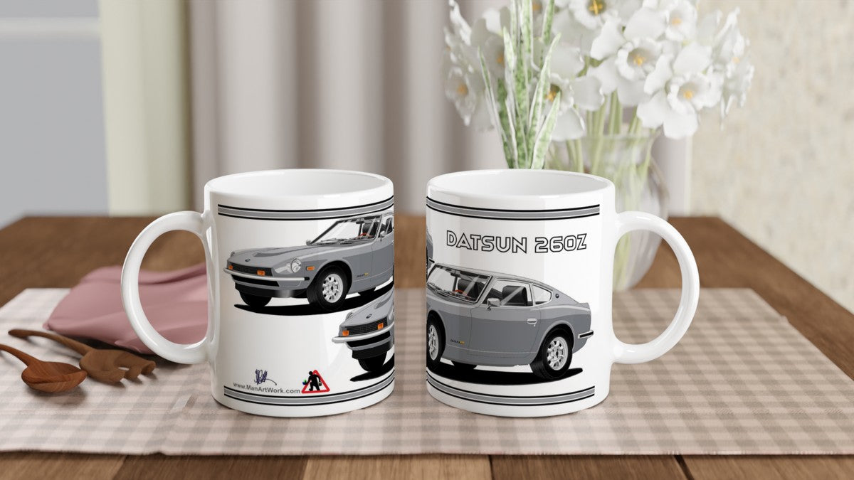 Datsun 260Z in Silver Art Mug