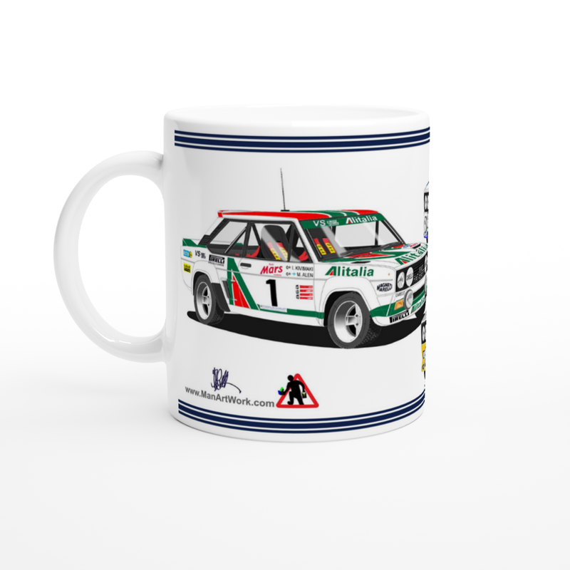 Fiat Abarth 131 Rally Car Mug