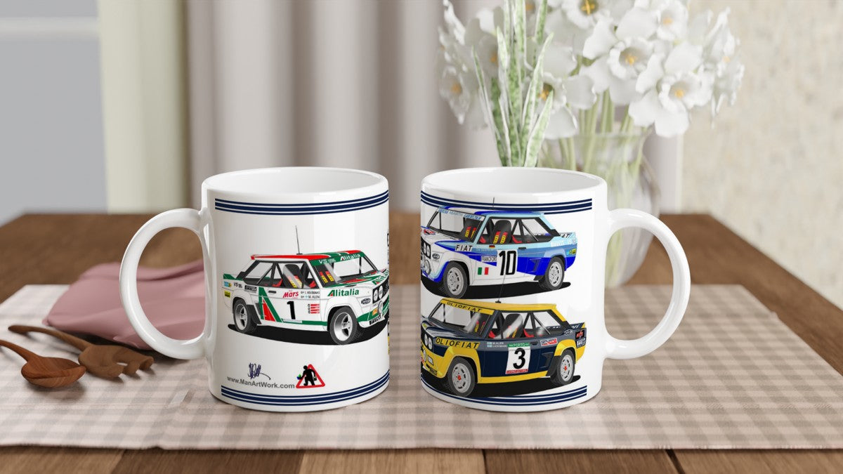 Fiat Abarth 131 Rally Car Mug