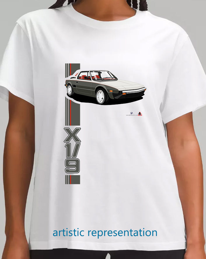 Bertone Fiat X19 in Silver-Grey T Shirt
