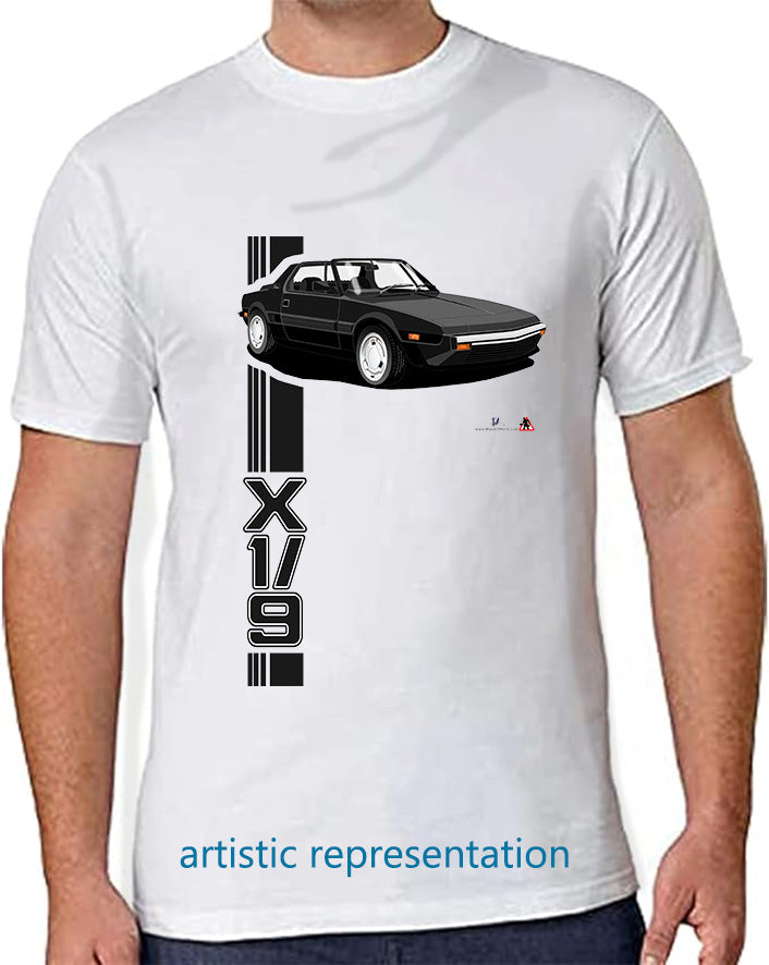 Fiat X1/9 facelift in Black T Shirt