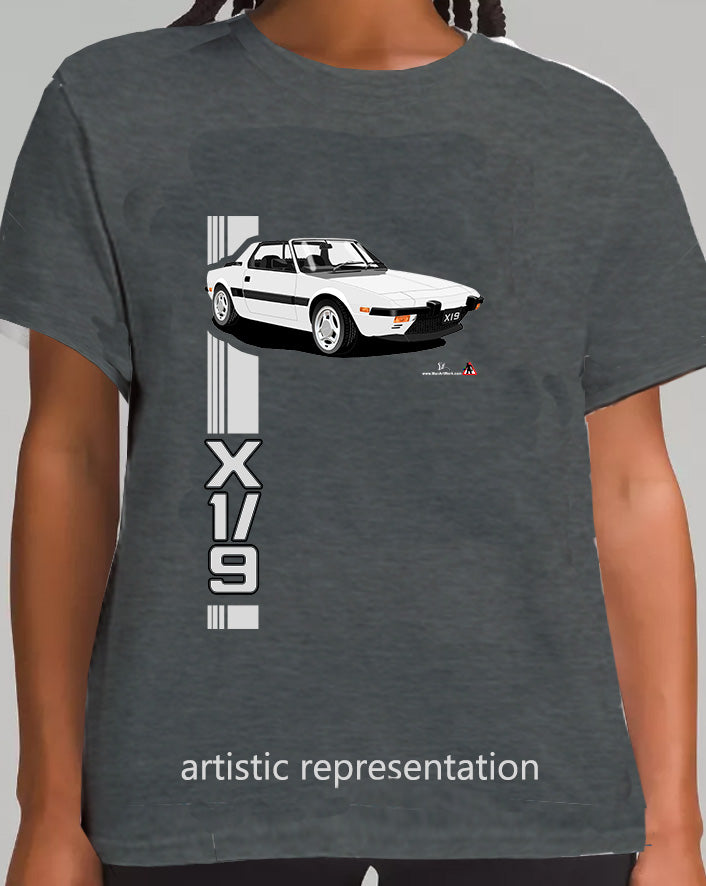 Fiat X1/9 in Silver Art T Shirt