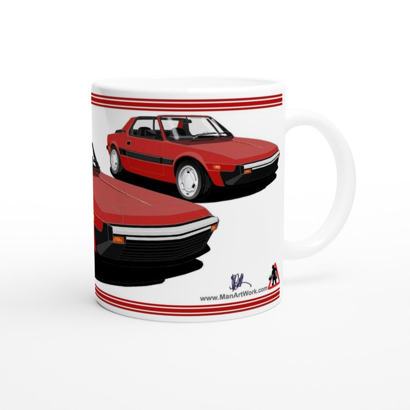 Fiat X19 Facelift in Red Art Mug
