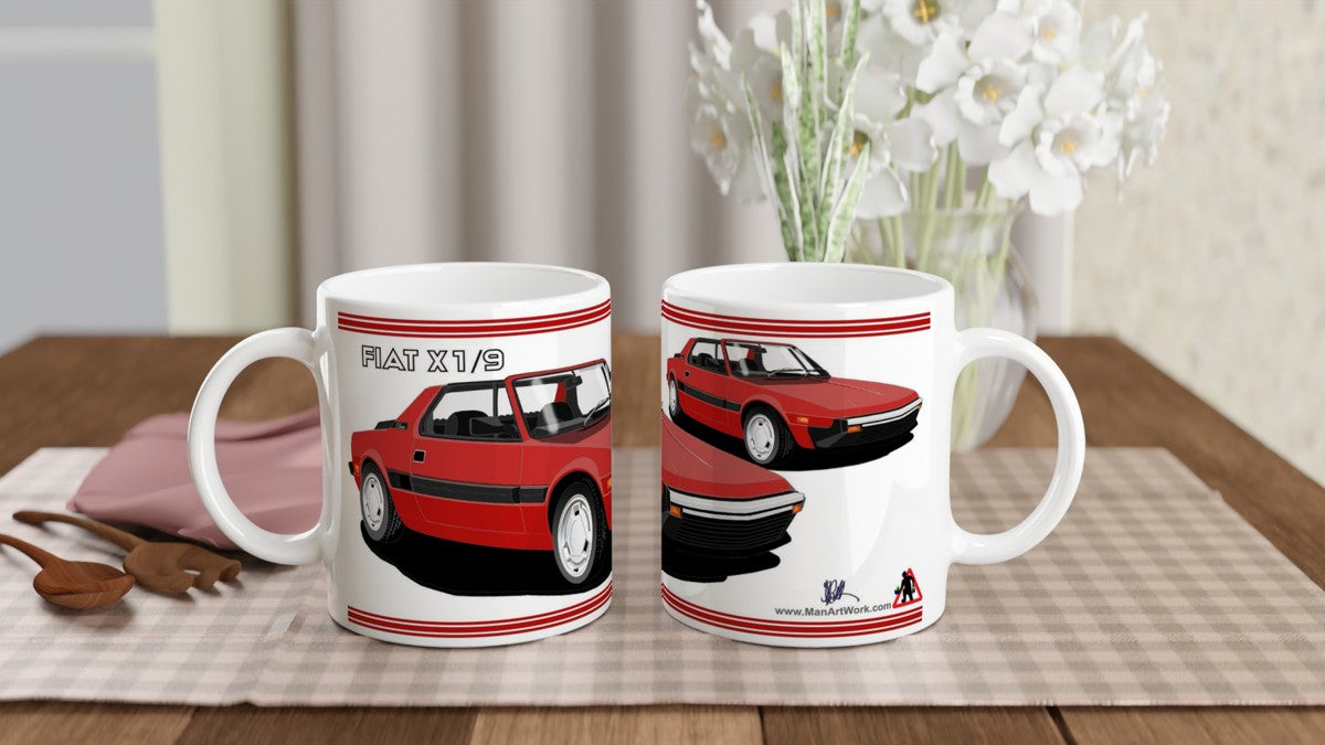 Fiat X19 Facelift in Red Art Mug