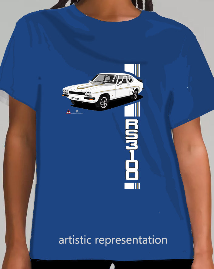 Ford Capri Mk1 RS3100 in White T Shirt