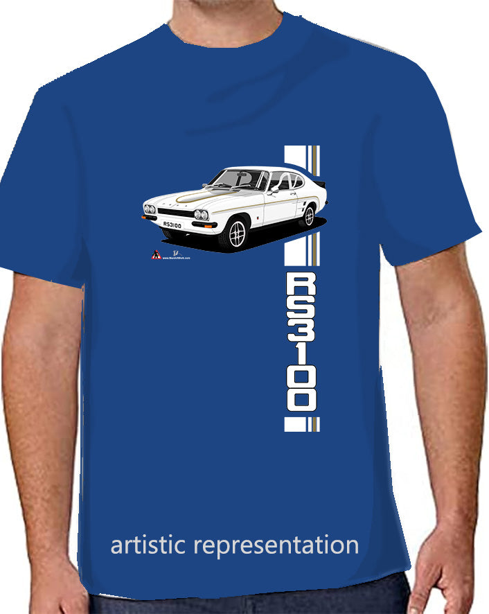Ford Capri Mk1 RS3100 in White T Shirt