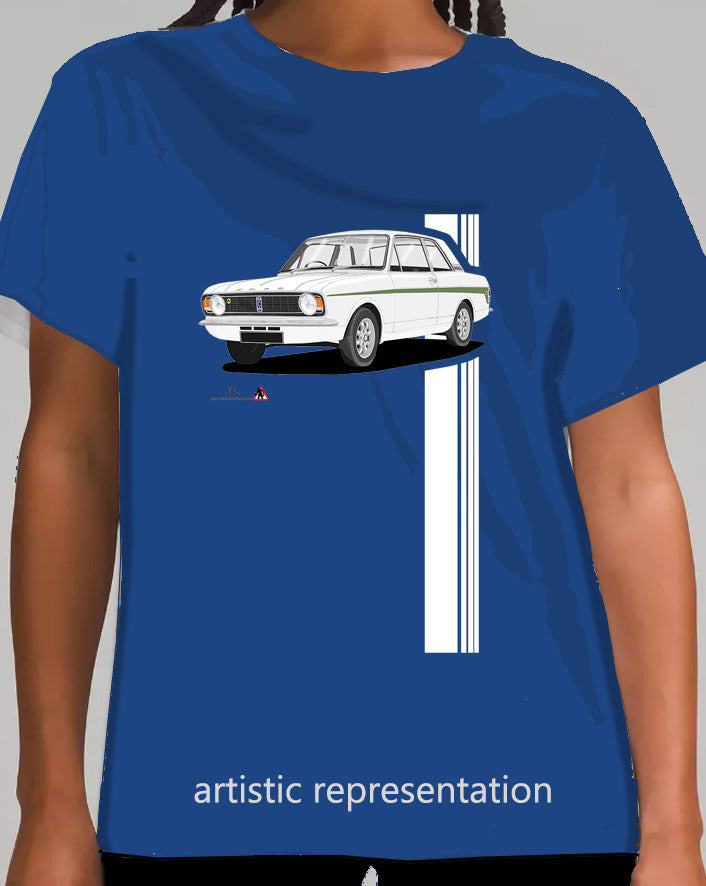 Lotus Cortina Mk2 White T Shirt