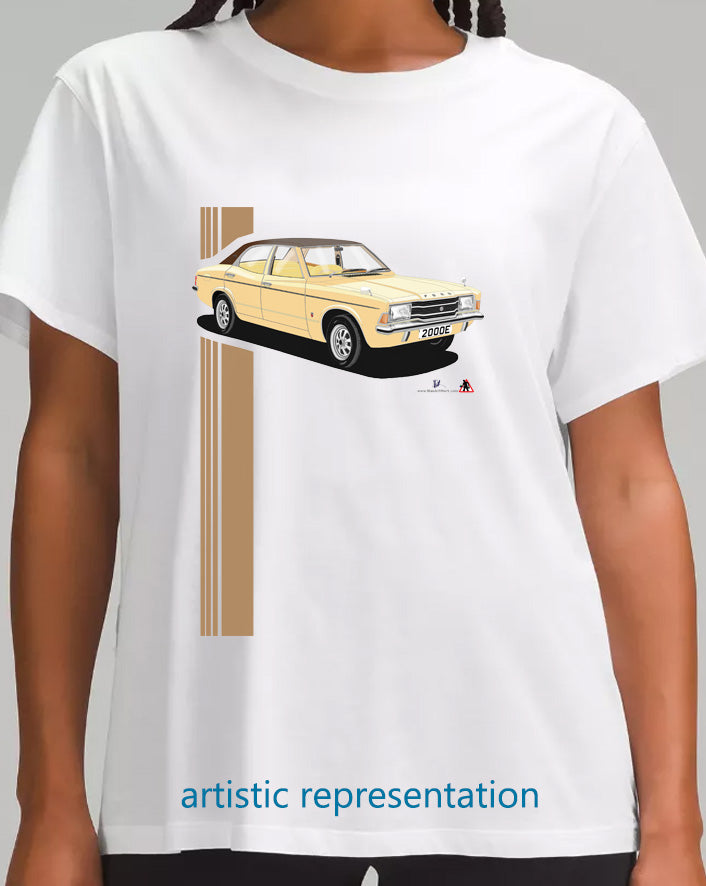 Ford Cortina Mk3 2000E Beige T Shirt