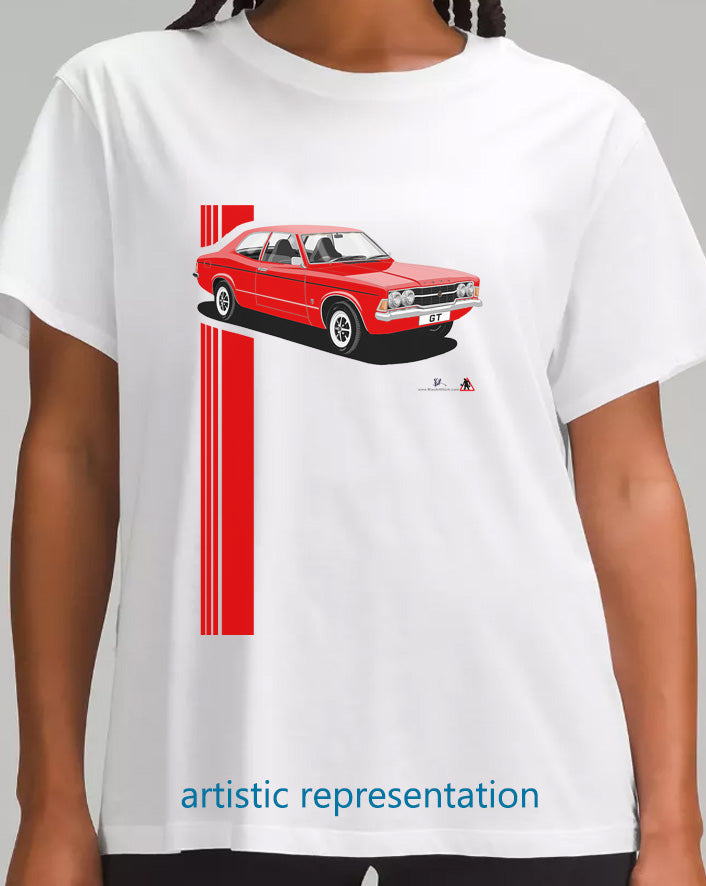 Ford Cortina Mk3 GT Red T Shirt