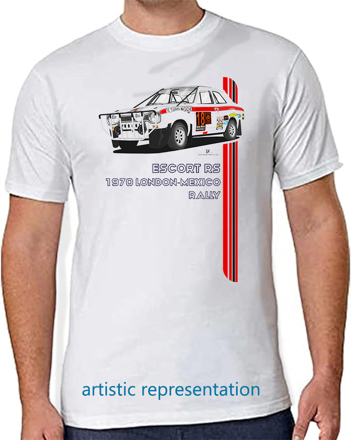 Ford Escort Mk1 1970 London-Mexico Rally T Shirt
