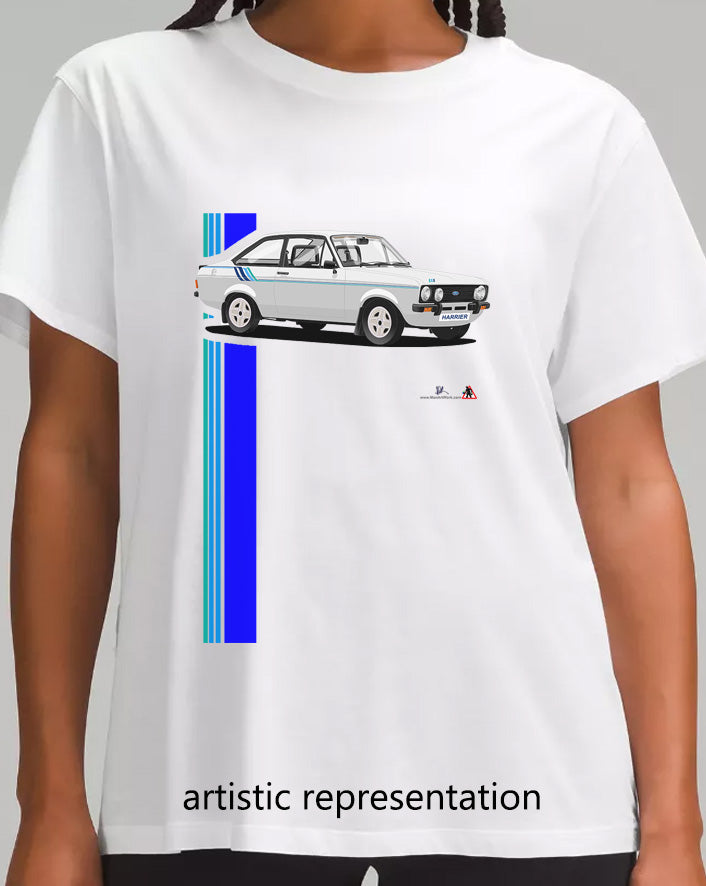 Ford Escort Mk2 Harrier in Silver T Shirt
