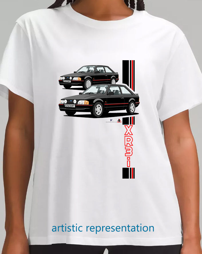 Ford Escort Mk4 XR3i in 90s Spec Black T Shirt