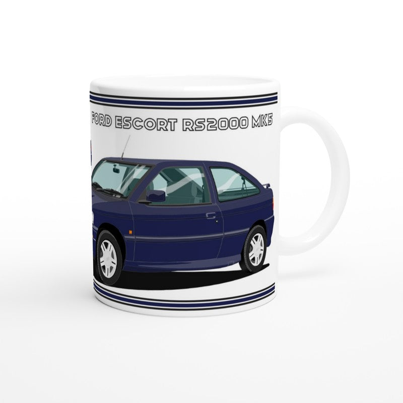 Ford Escort RS2000 Mk5 in Blue Art Mug