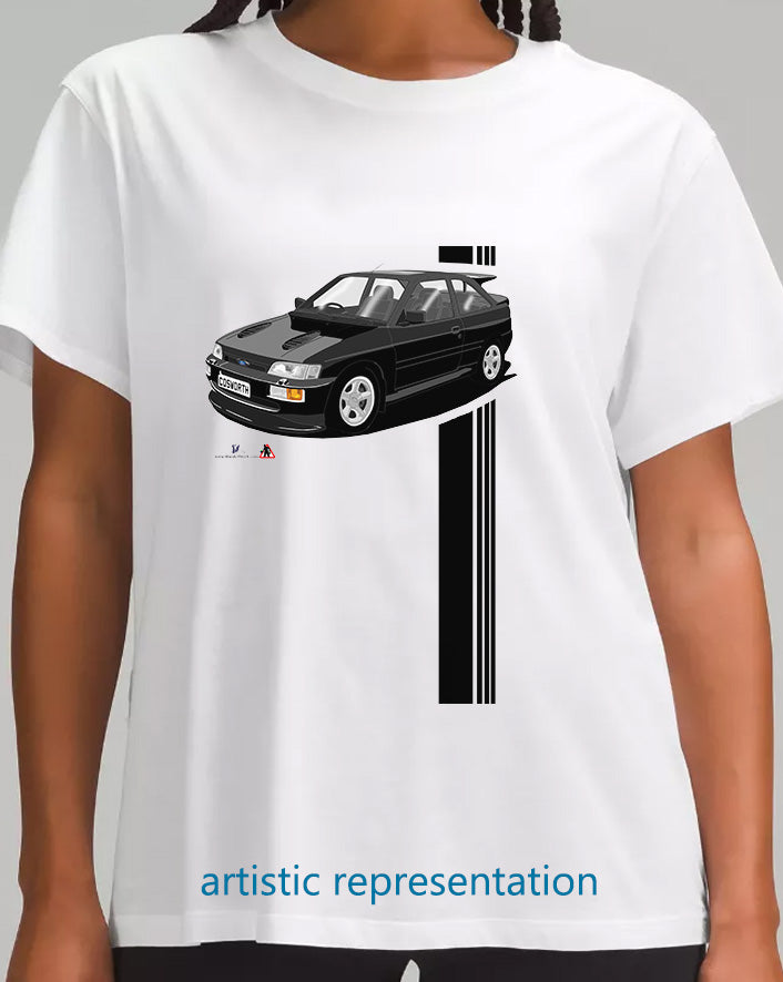 Ford Escort Cosworth in Black art T Shirt