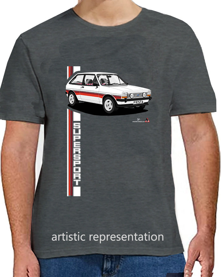 Ford Fiesta Mk1 SuperSport in White T Shirt
