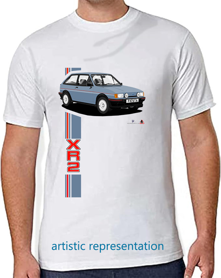 Ford Fiesta Mk2 XR2 in Blue T Shirt