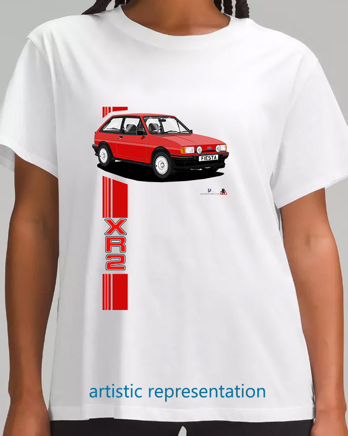 Ford Fiesta Mk2 XR2 in Red T Shirt