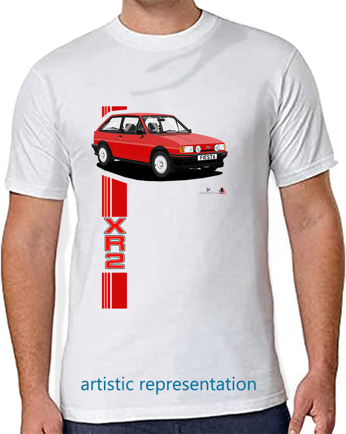Ford Fiesta Mk2 XR2 in Red T Shirt